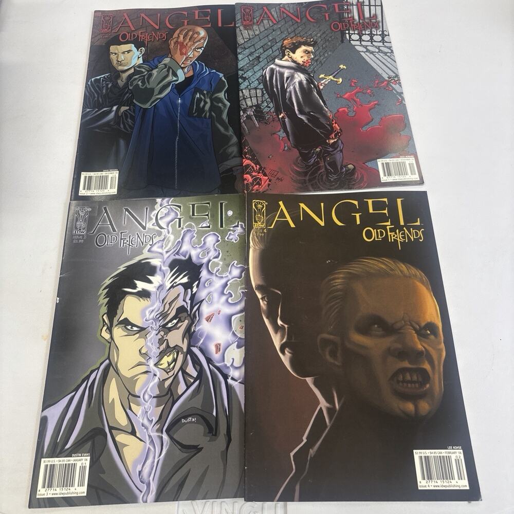 Lot of (4) Angel Old Friends Comic Books Issue #1-4 IDW 2005